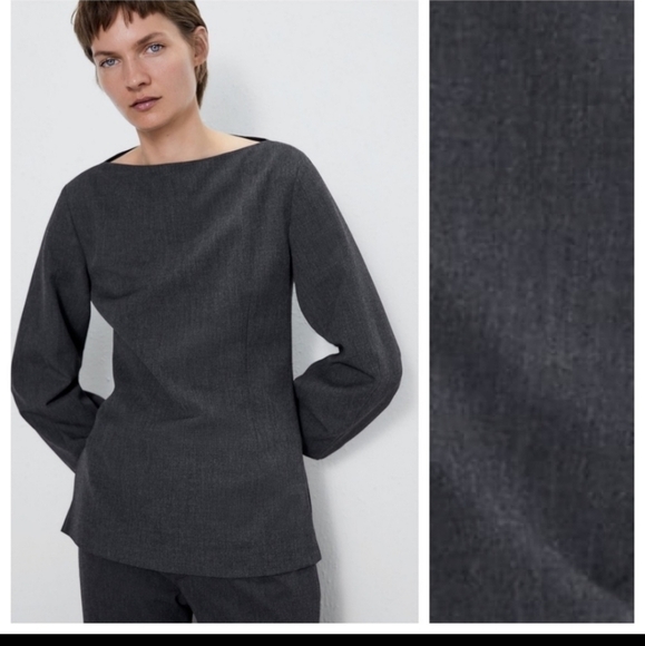 Zara NWT darted blazer top - Picture 1 of 10